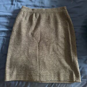 Grey Knit Pencil Skirt - Excellent Condition (Size M)